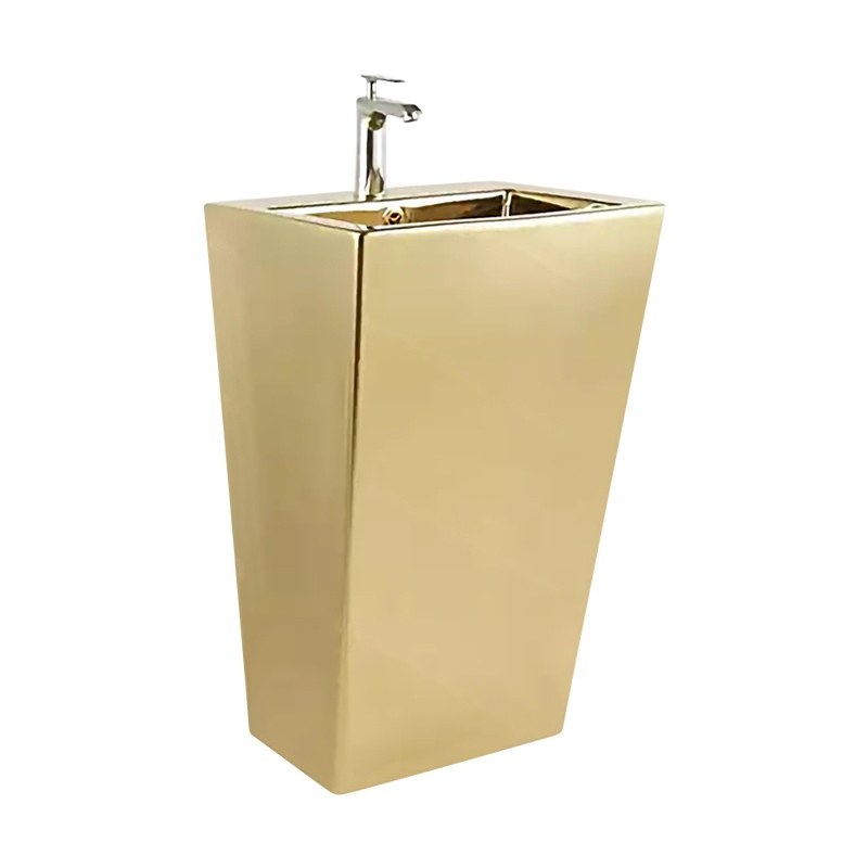LT-304-GI-PG gold pedestal-basins