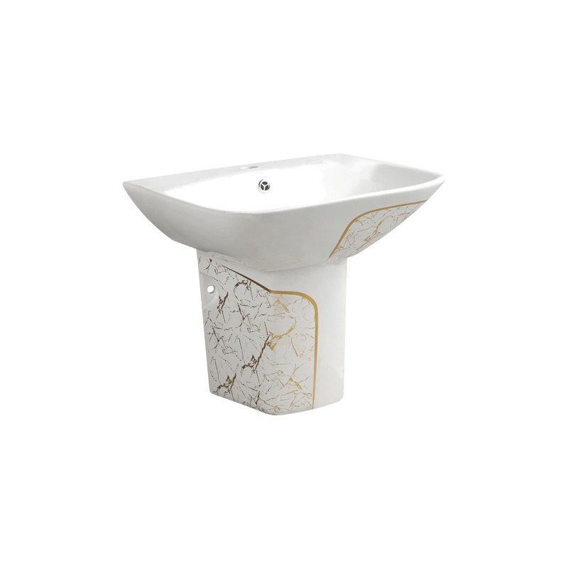 LT-583P-GID-WG1 patterned wall-hung-basins