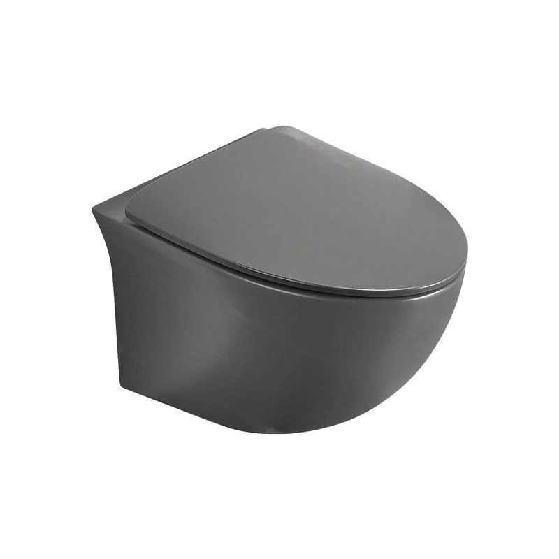 LT-463W-M-DG black wall-hung-toilets