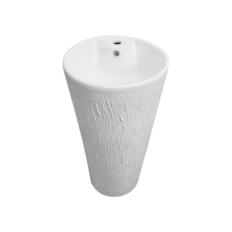 LT-321-HE-M-W1 white pedestal-basins