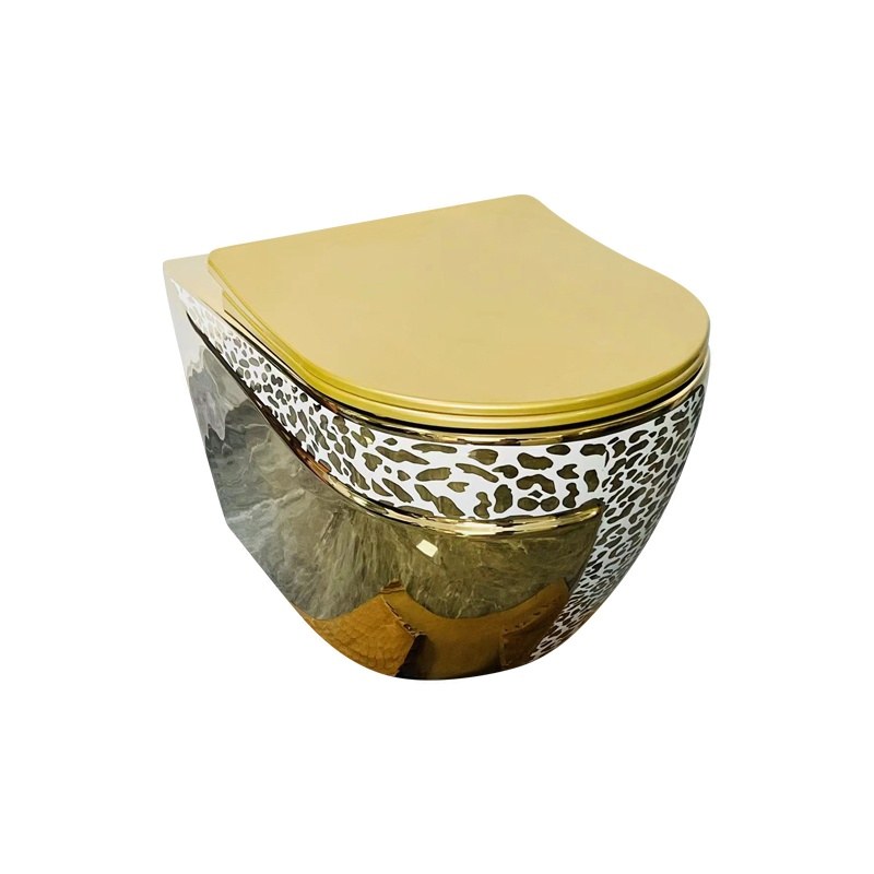 LT-WHT4029-GID-GDW1 gold wall-hung-toilets