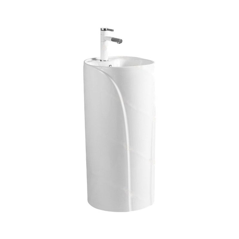 LT-384 white pedestal-basins