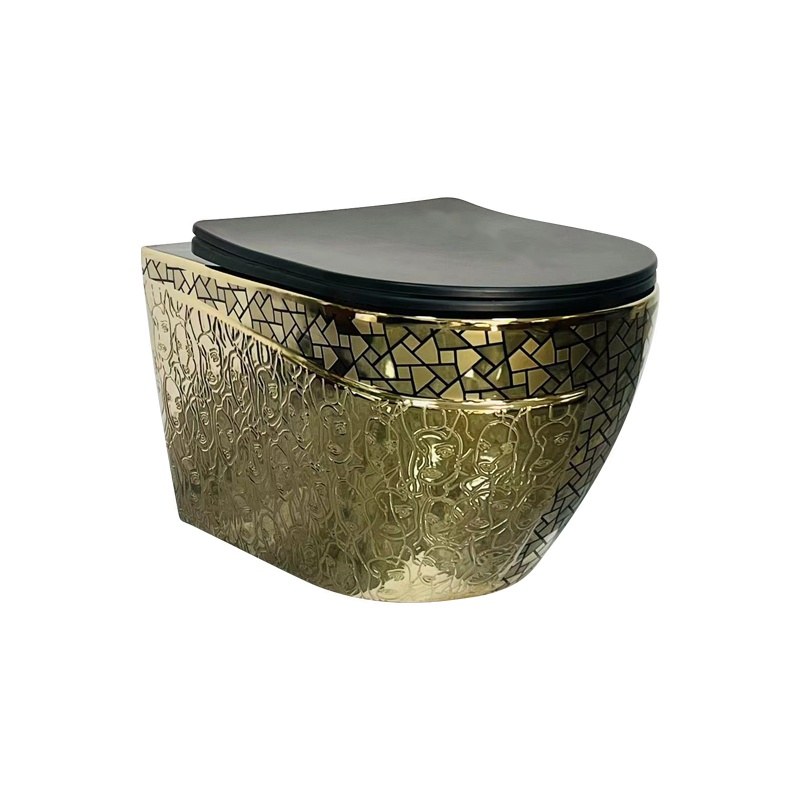 LT-WHT4029-GID-M-BLG7 gold wall-hung-toilets