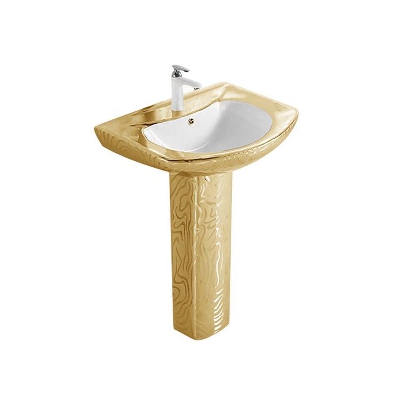 LT-316P-GID-G4 gold pedestal-basins