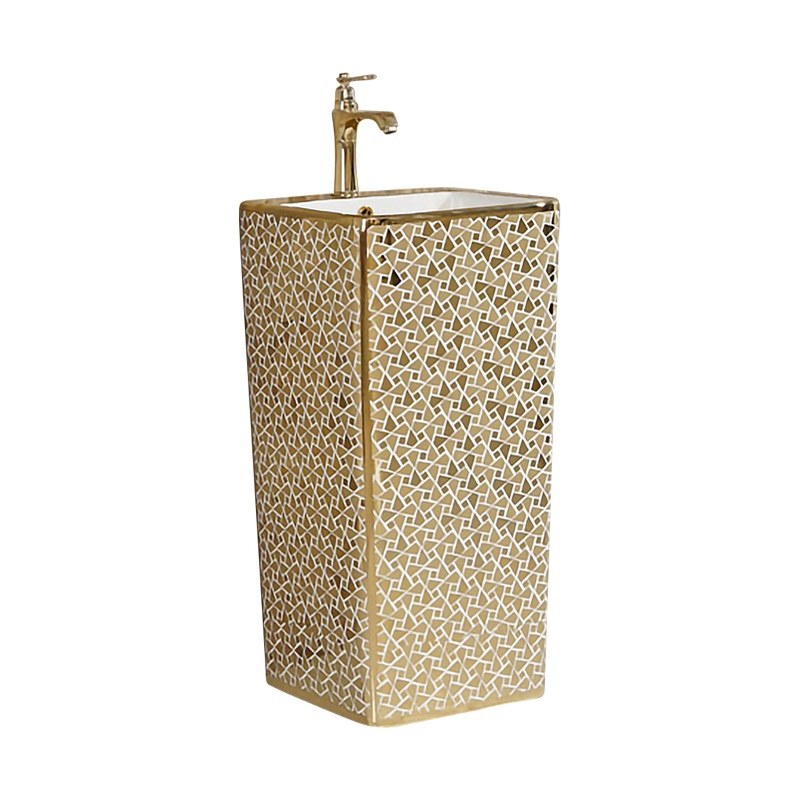 LT-309-GID-GW2 gold pedestal-basins