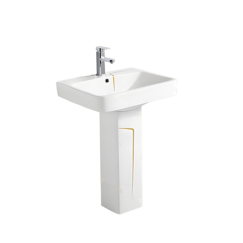 LT-354P-CG-WGL white pedestal-basins