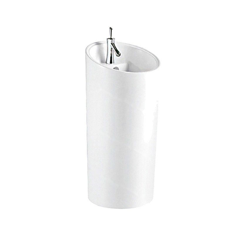 LT-305 white pedestal-basins