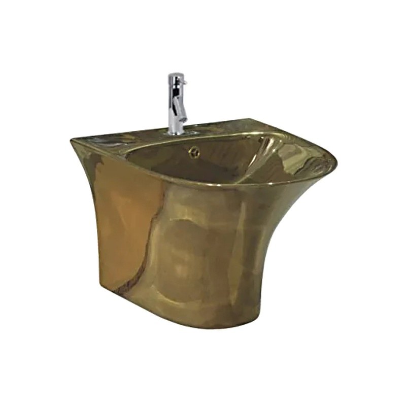 LT-519-GI-PG gold wall-hung-basins