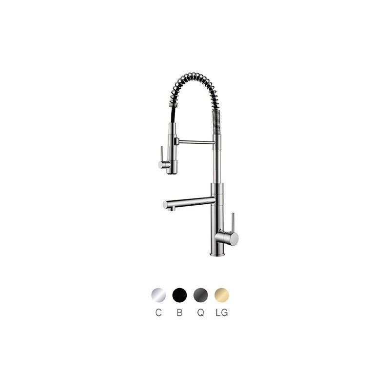 LT-10022-BRA-TCCLSSCLRLT kitchen faucet, kitchen mixer tap, sink faucet