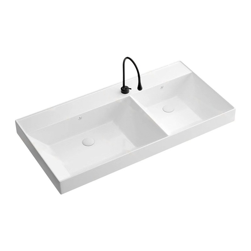 LT-761E white countertop-basins