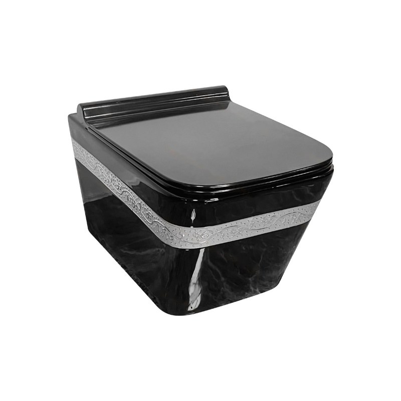 LT-454W-GID-BLSG10 black wall-hung-toilets