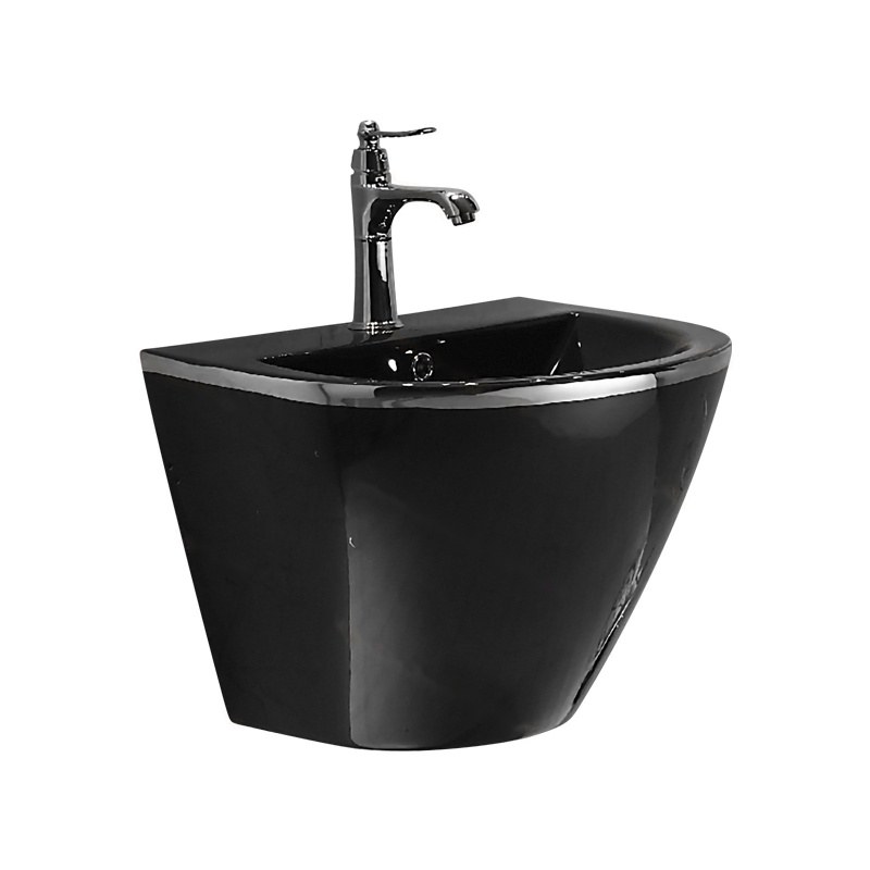 LT-501-CG-BLSL black wall-hung-basins