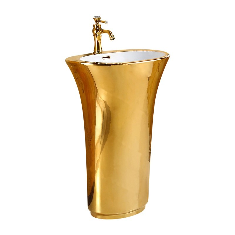 LT-315-GI-GW gold pedestal-basins
