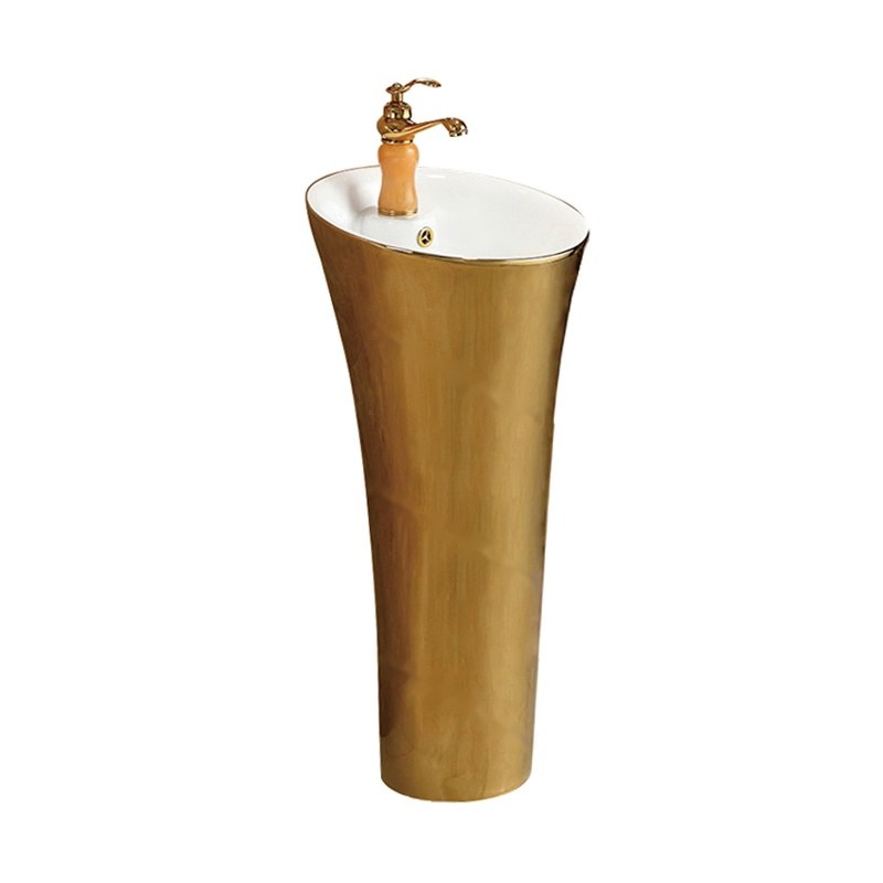 LT-341-GI-GW gold pedestal-basins