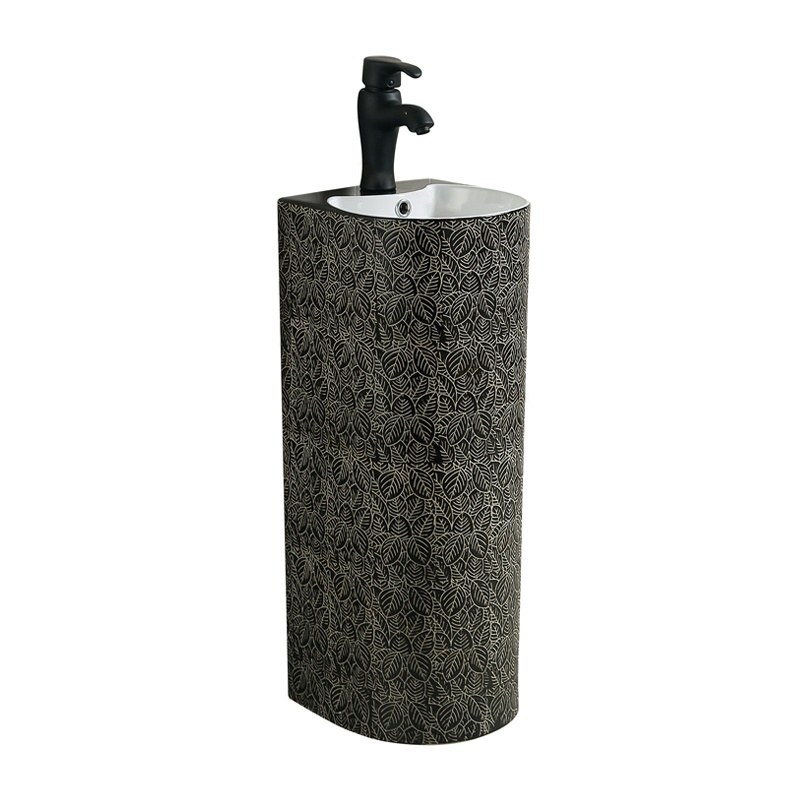 LT-325-HE-CT-9 black pedestal-basins