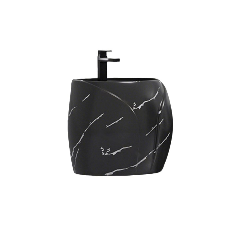 LT-5275-DP-BL black wall-hung-basins