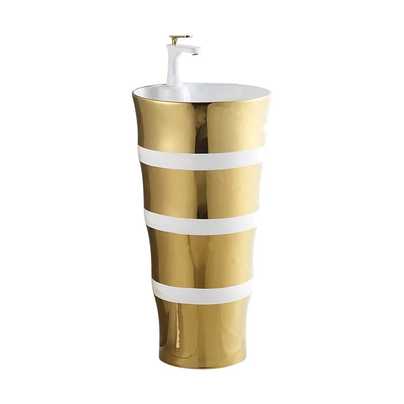 LT-301-GI-GW gold pedestal-basins