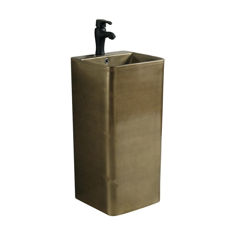 LT-309-RS-BR gold pedestal-basins