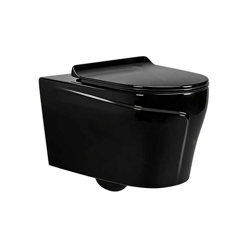 LT-WHT4029-CG-BL black wall-hung-toilets