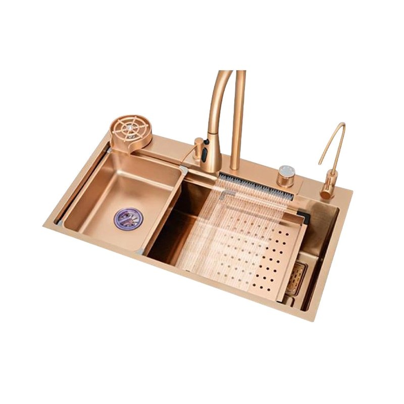 LT-7545FA1LS-Rose-golden kitchen sink, stainless sink, wash basin sink