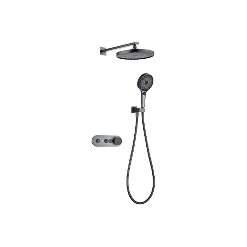 LT-10022-BRA-AZLYHS shower set, shower system, complete shower kit