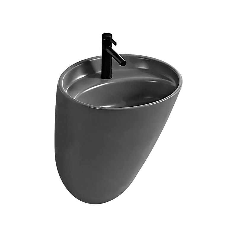 LT-588-M-DG black wall-hung-basins