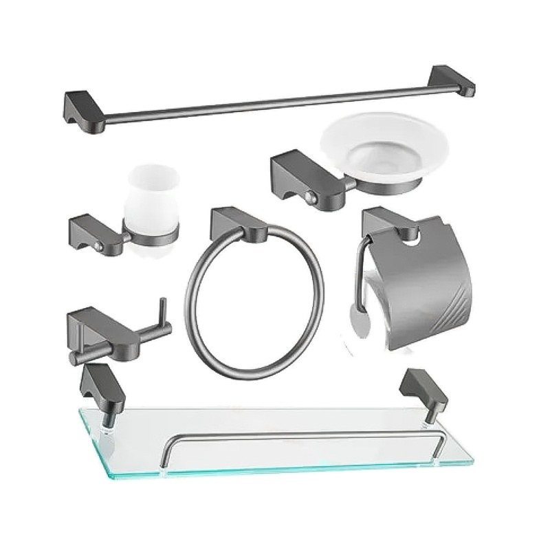 LT-AL8100-7B-GR bathroom hardware set, towel bar, bath accessory