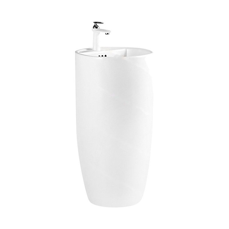 LT-374 white pedestal-basins