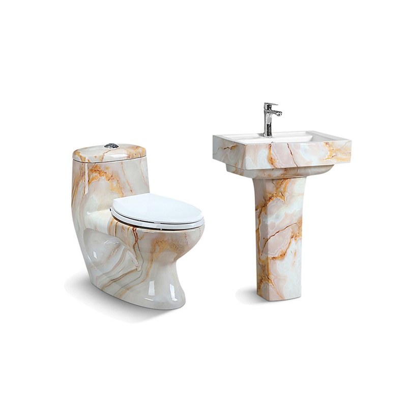 LT-1023-DP-1--LT-325P-DP-1 patterned one-piece-toilet-suites