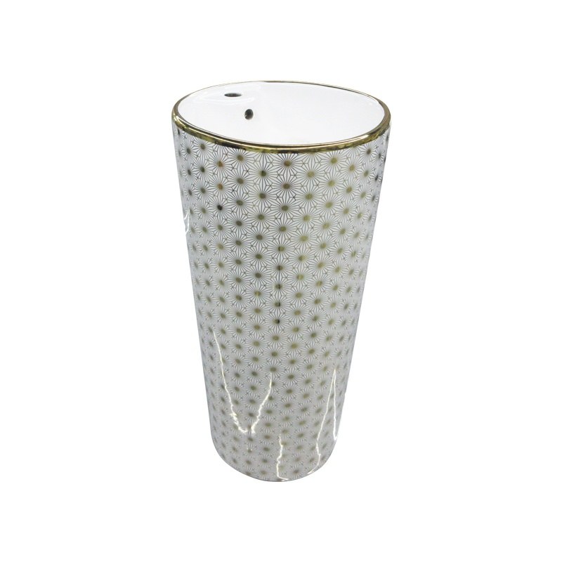 LT-321-GID-GW8 patterned pedestal-basins