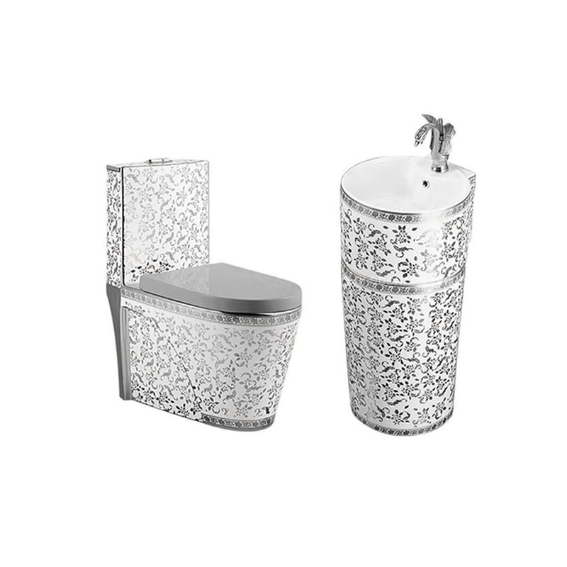 LT-1086-GID-S1----LT-302-GID-S1 white two-piece-toilet-suites