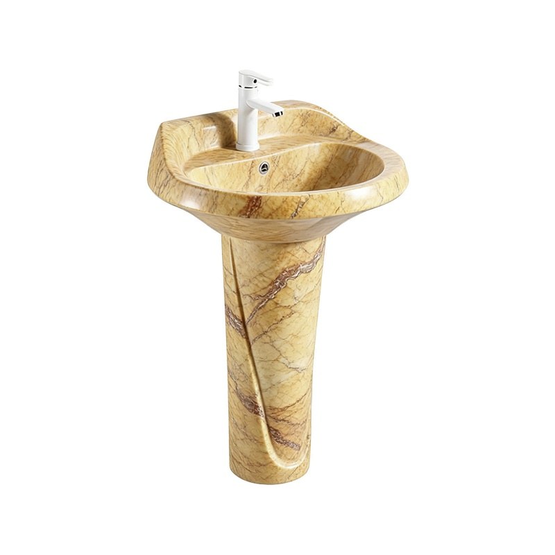 LT-314P-DP-1 gold pedestal-basins