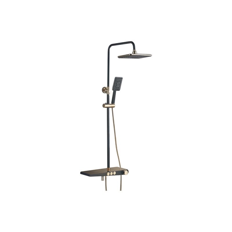 LT-10360-BRA-YTLYHS shower set, shower system, complete shower kit