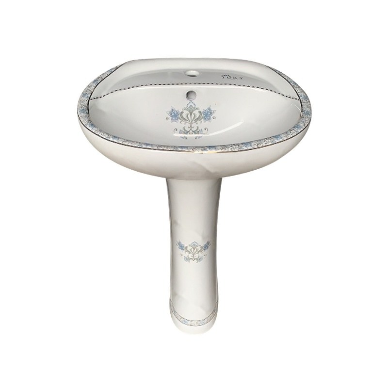 LT-322P-DC-WBU patterned pedestal-basins