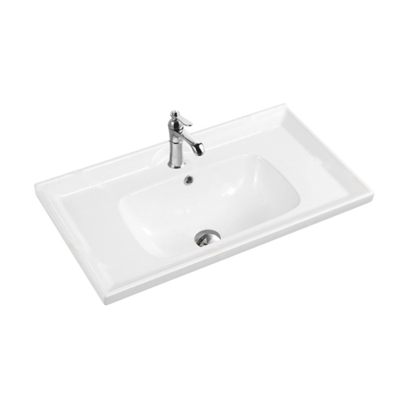 LT-744C white countertop-basins