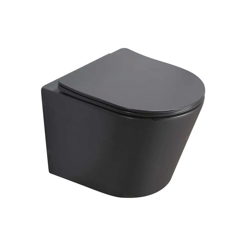LT-452W-M-DG black wall-hung-toilets
