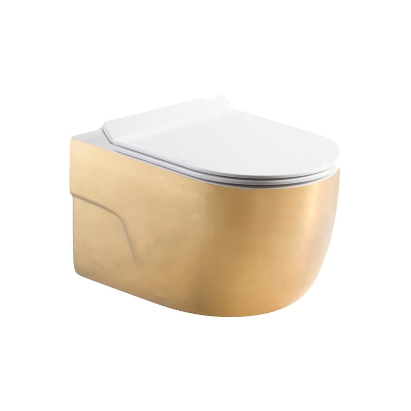 LT-WHT492-GI-GW gold wall-hung-toilets
