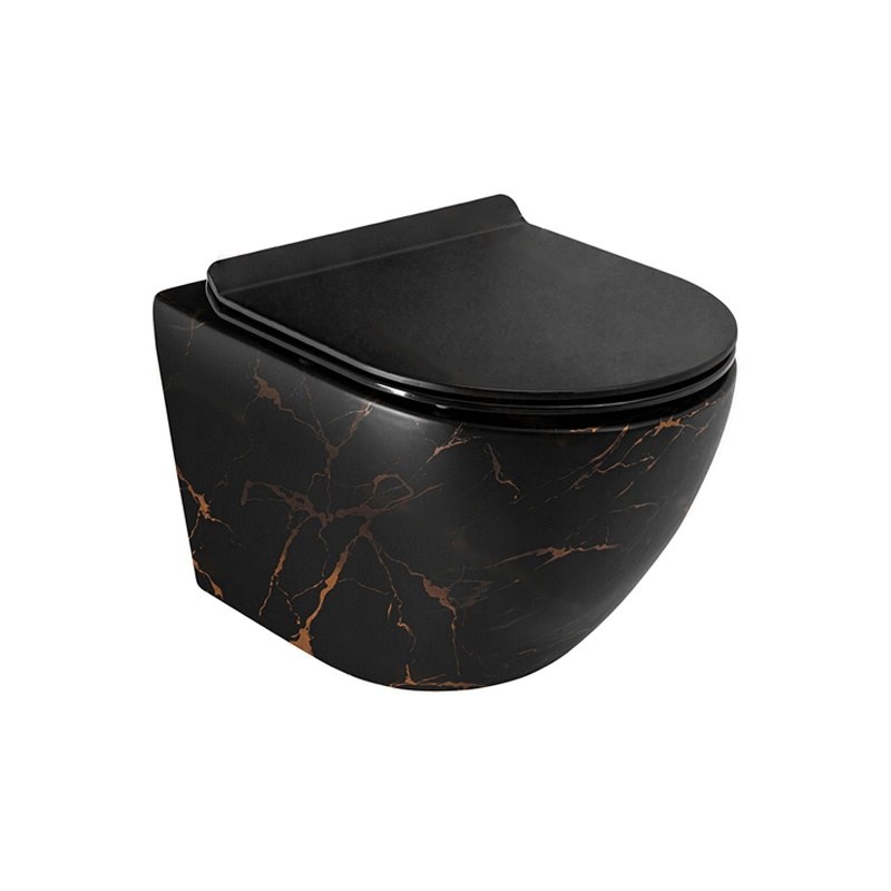 LT-401WA-DP-BL3 black wall-hung-toilets