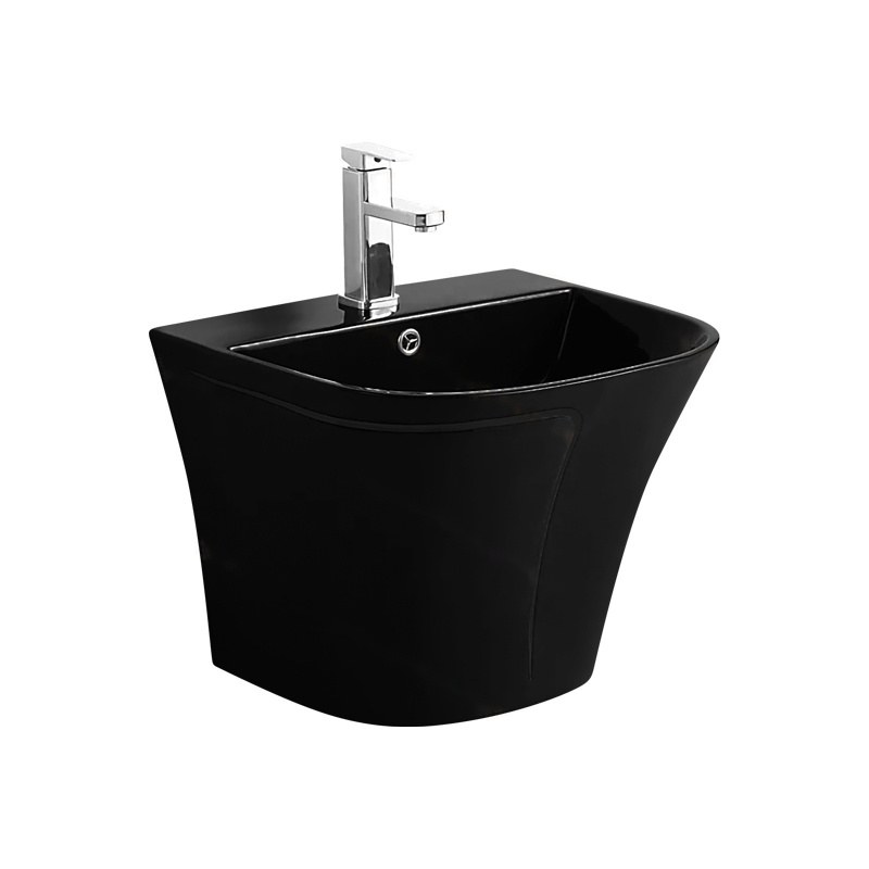 LT-587-M-BL black wall-hung-basins