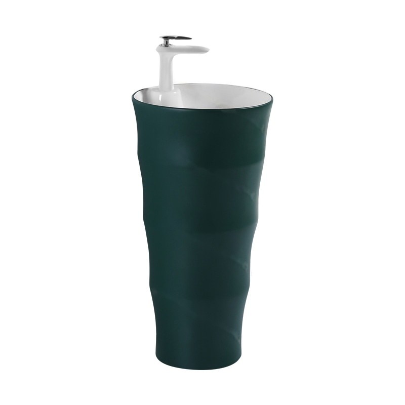 LT-301-M-BGW colored pedestal-basins
