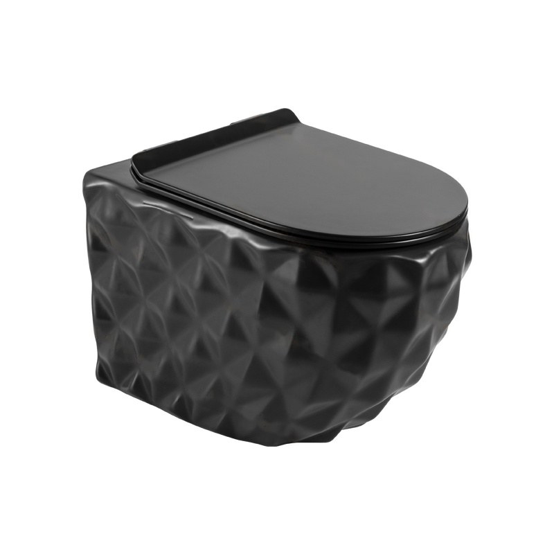 LT-WHT4020-M-BL black wall-hung-toilets