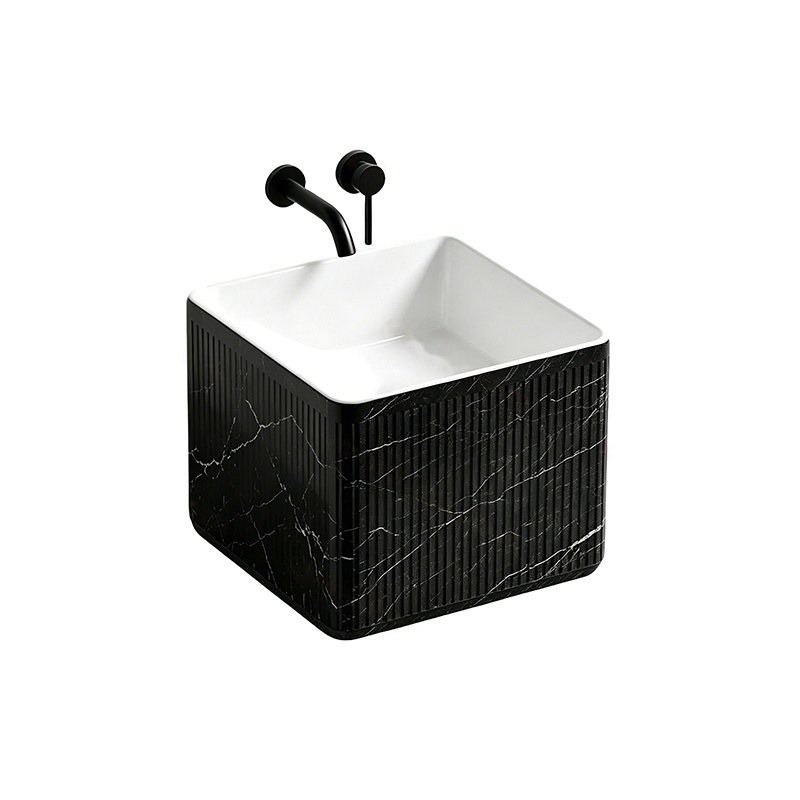 LT-5198-DP-BL black wall-hung-basins