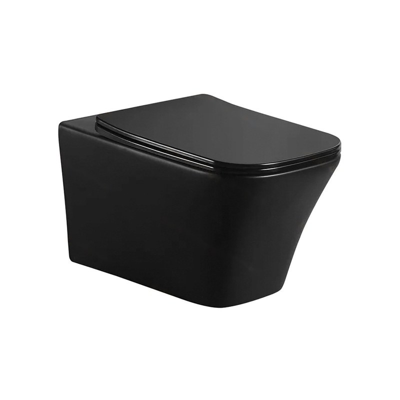 LT-WHT495-M-BL black wall-hung-toilets