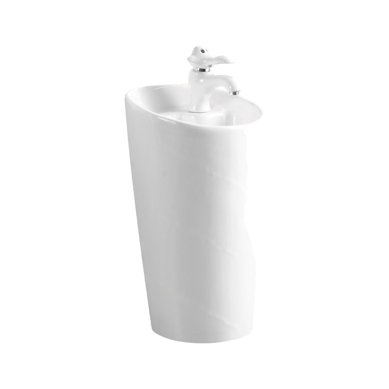 LT-388 white pedestal-basins