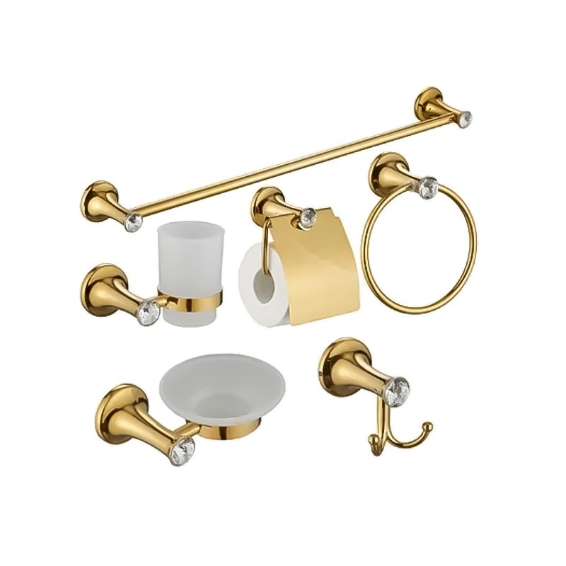 LT-ZS7500-6B-G bathroom hardware set, towel bar, bath accessory