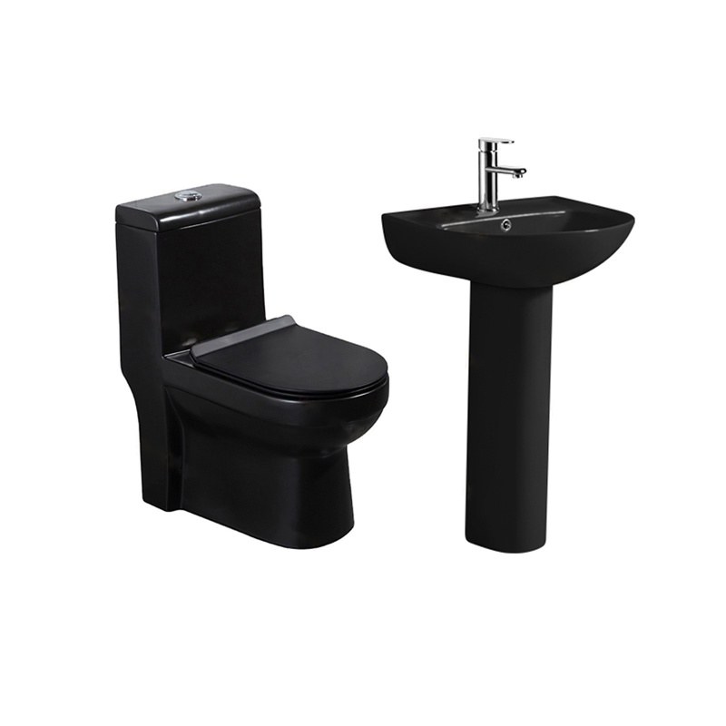 LT-1085-M-BL----LT-315P-M-BL white two-piece-toilet-suites