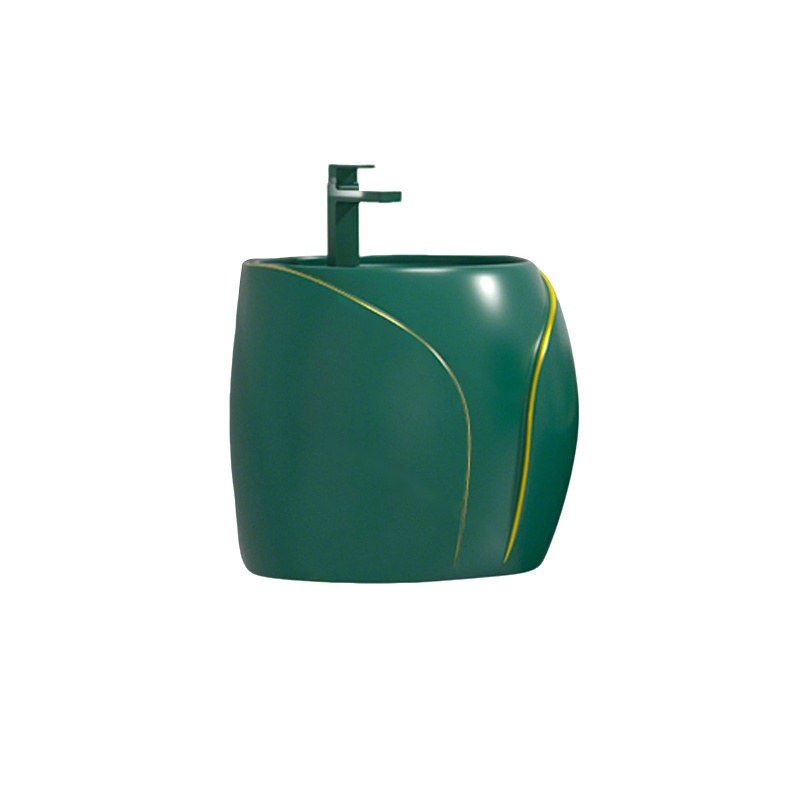 LT-5275-CG-BGGL colored wall-hung-basins