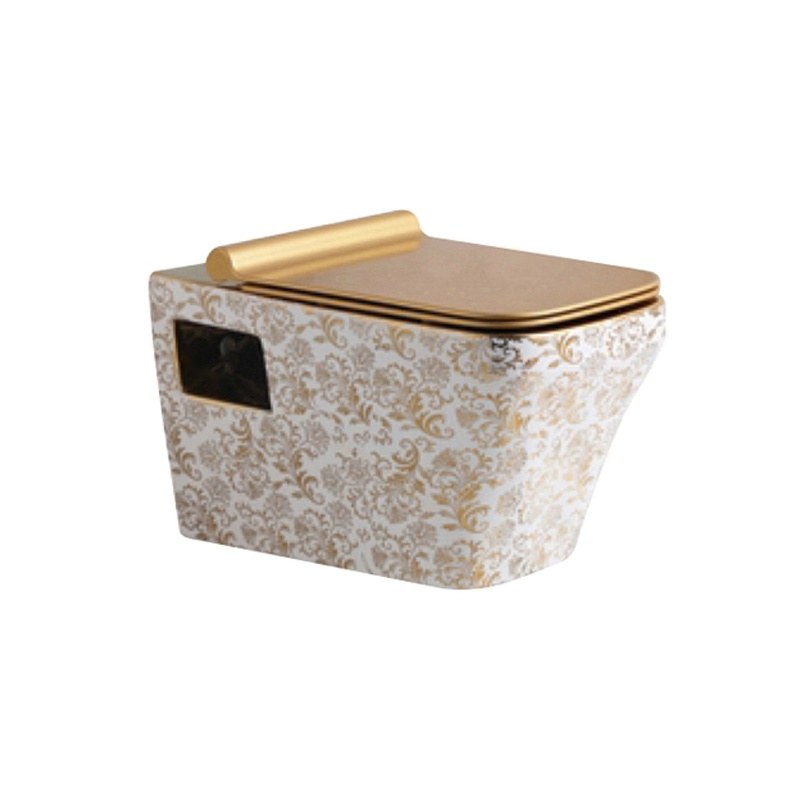 LT-WHT4053-GID-CT-20 patterned wall-hung-toilets