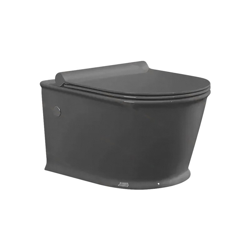 LT-WHT4007-CG-DG black wall-hung-toilets