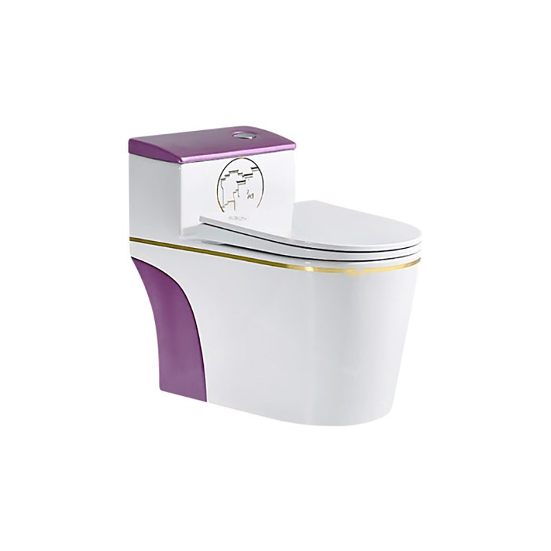 LT-1074-GID-P1 patterned one-piece-toilets